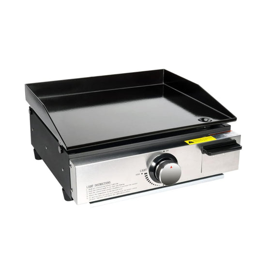 Replace parts Portable 17 Inch Tabletop Griddle, Propane Gas Flat Top Griddle for Camping, Outdoor, RV Picnic, Tailgating, Tabletop, Stainless Steel Griddle for BBQ Grill