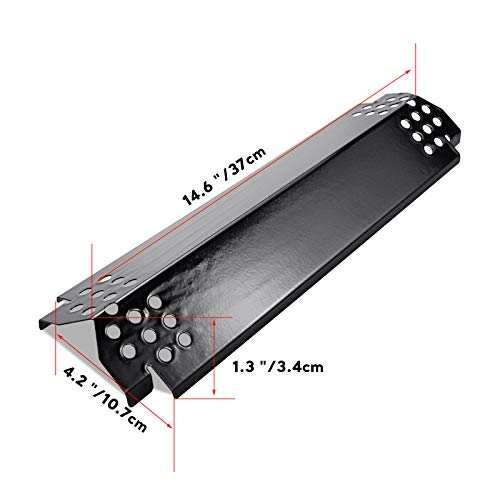 Porcelain Replacement Parts for Home Depot Nexgrill 720-0830H, 5 Burner 720-0888N, 720-0882A, 720-0882S, 720-0888, 6 Burner 720-0896B, 720-089 Gas Grill Heat Plates, Burner Cover, Flame Tamer