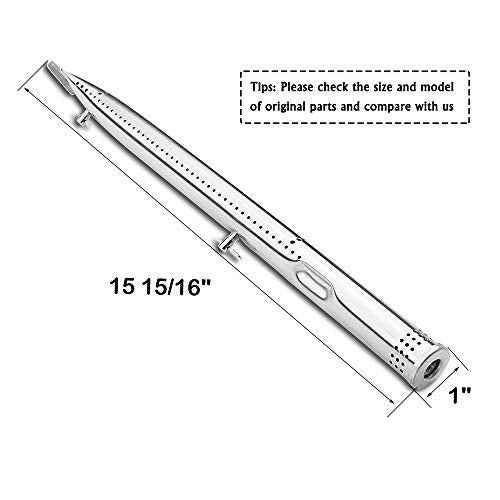 Burner Tube Heat Plates Shield and Crossover Tube Gas Grill Repair Replacement Parts Kit for Charbroil Commericial T47-D 463241414 463241413 463241314 463241313 463241013