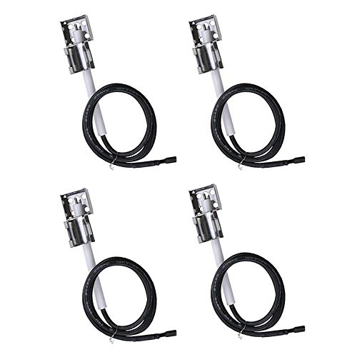 Grill Igniter and Ignition Electrode for Charbroil Advantage 463343015, 463344015, 463240015, 463344116, Performance 463347017, 463673017, 463376018P2, Commercial 463242716, 463242715, 4 Pcs