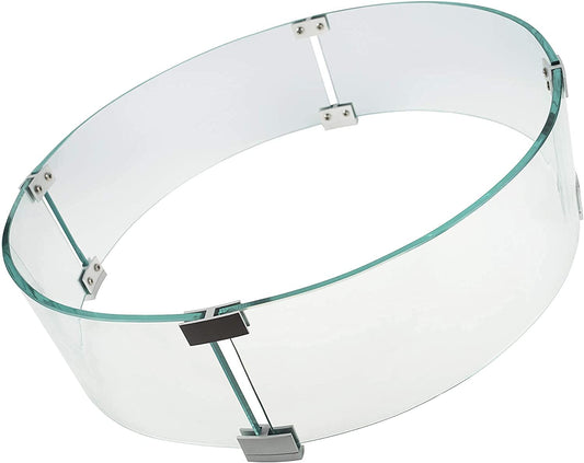 LS'BABQ Fire Pit Glass Wind Guard Round (23" Round)