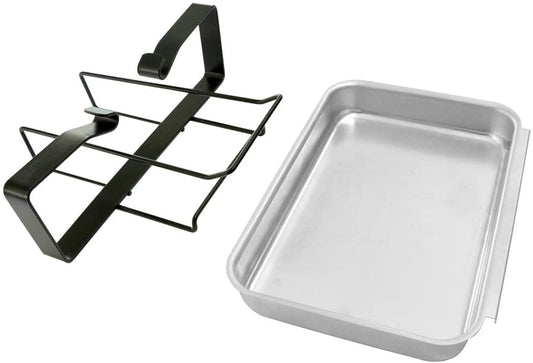 Stanbroil 7515 Aluminum Gas Grill Catch Pan and Holder Grease Collection Pan Replacement for Weber Genesis 1000-5500, Genesis Silver/Gold/Platinum, Genesis II Series, Platinum I/II, and Summit Grills