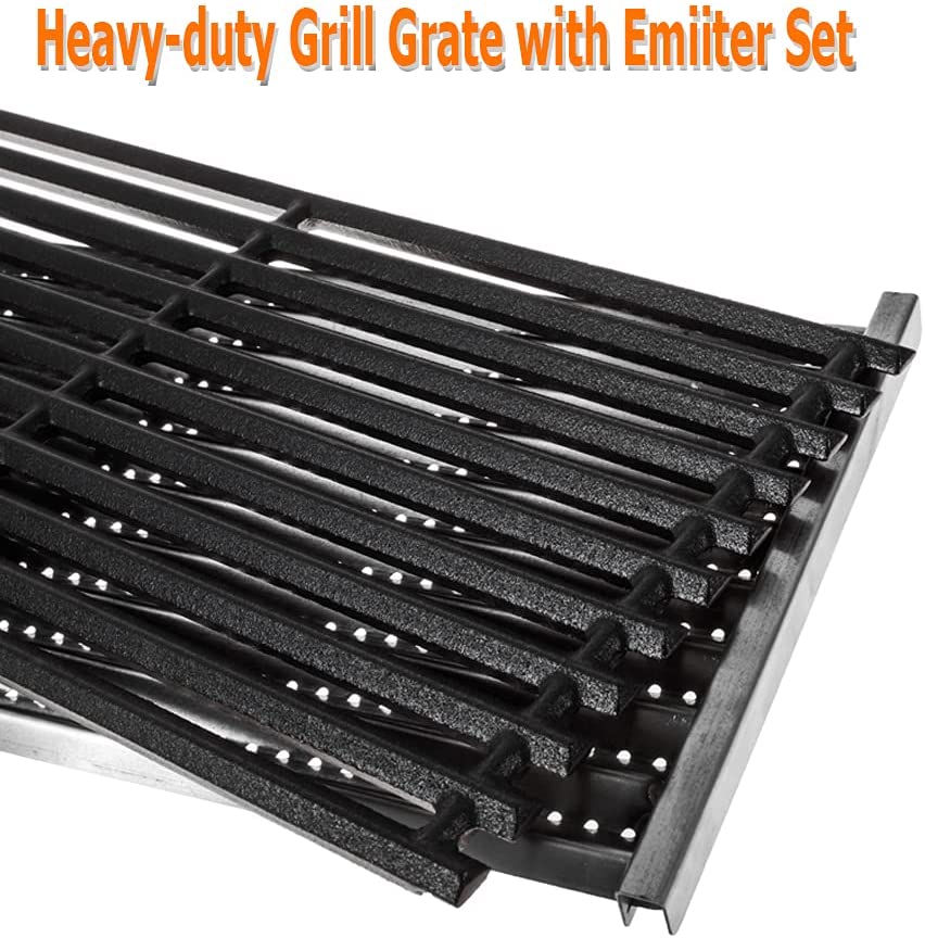 BBQ Future 2 Pack Cast Iron Grill Grate and Stainless Steel Emitter Kit
