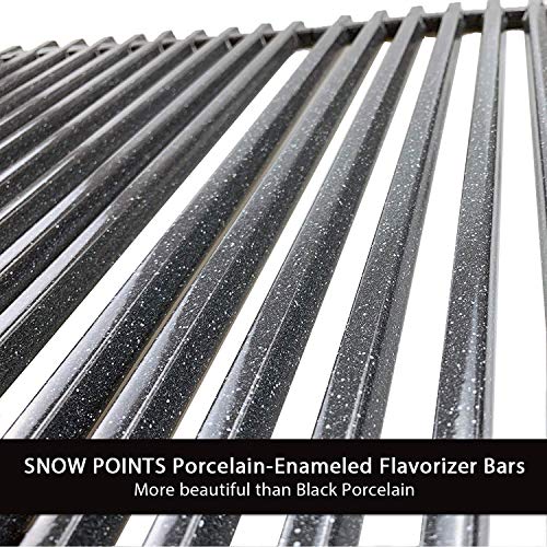 Cooking Grid Grates for Charbroil 463420508, 463420509, 463420511, 463436213, 463436214, 463436215, 463440109, 463441312, 463441514, Thermos 461442114, 16 7/8" Porcelain Steel Grill Grates