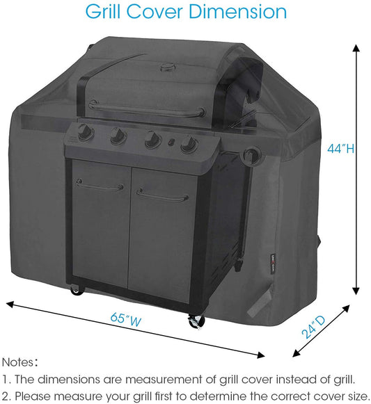 Unicook Heavy Duty Waterproof Barbecue Gas Grill Cover, 65-inch BBQ Cover