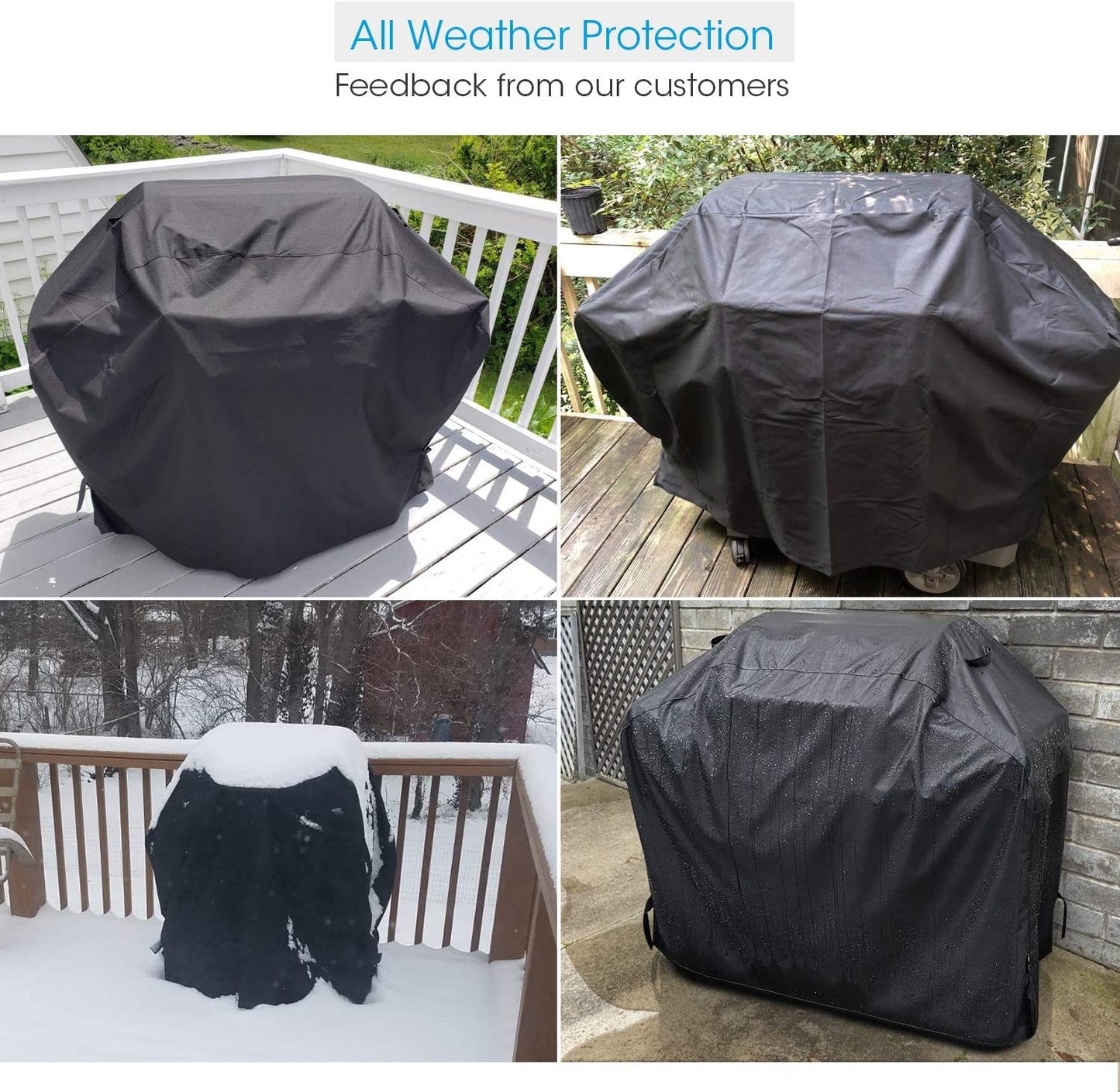 Unicook Heavy Duty Waterproof Barbecue Gas Grill Cover