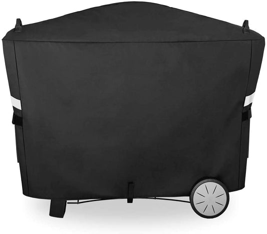 7112 Grill Cover for Weber Q2000 with Q Cart and Q3000 Series Grills, Q 2000, Q 2200, Q 3100, Q 3200, UV Resistant, Waterproof, Heavy Duty Patio BBQ Grill Cover, 56.6 x 22 x 39.3 Inches