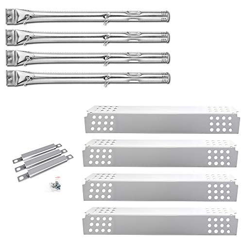 Replacement Parts Kit for Charbroil 4 Burner 463241113 463449914 BBQ Gas Grill Burner Tube Pipe Heat Plate and Crossover Tubes for Charbroil Commercial Gas Grills