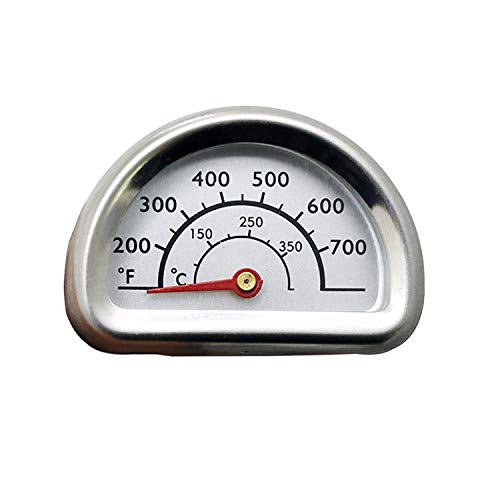 Stainless Steel Repair Replacement Part Temperature Gauge Heat Indicator for Charbroil and Replacement for Kenmore Gas Grill Models, 1 Pack