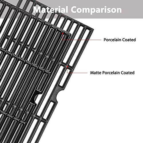 Cast Iron Cooking Grid Grates for Charbroil Advantage 463343015, 463250509,463370719,463344015, 463344116, Broil King and Others Gas Grill Models, G467-0002-W1, 16 15/16 Inches, 3 Pack