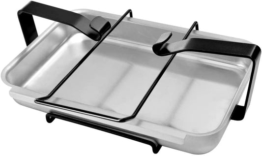 Stanbroil 7515 Aluminum Gas Grill Catch Pan and Holder Grease Collection Pan Replacement for Weber Genesis 1000-5500, Genesis Silver/Gold/Platinum, Genesis II Series, Platinum I/II, and Summit Grills