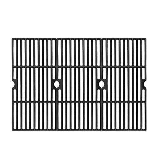 Cast Iron Cooking Grid Grates for Charbroil Advantage 463343015, 463250509,463370719,463344015, 463344116, Broil King and Others Gas Grill Models, G467-0002-W1, 16 15/16 Inches, 3 Pack