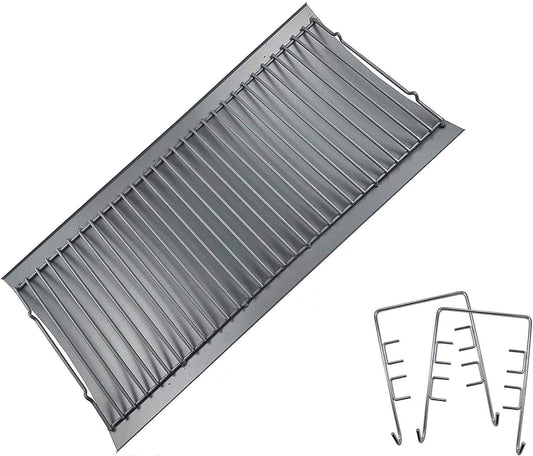 Replace parts Aluminized Steel Ash Pan with 2 pc Fire Grate Hanger